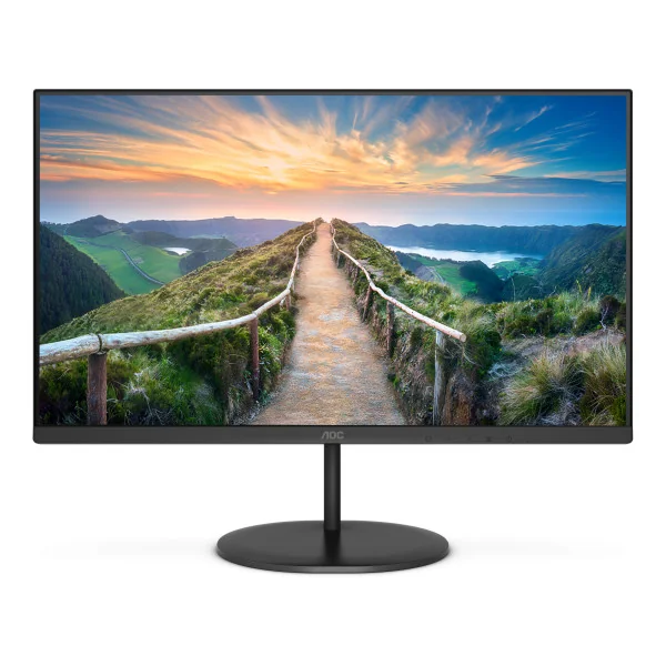 AOC LCD monitorius Q27V4EA 27 colių IPS QHD 2560 x 1440 16:9 4 ms 250 cd/m Ausinių išvestis 75 Hz HDMI prievadų kiekis 1