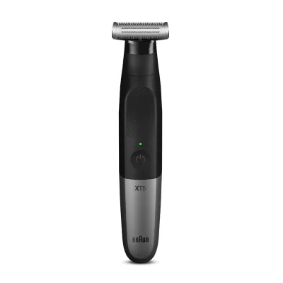 Braun Beard trimmer XT5200 Black/Silver Cordless or corded Wet & Dry