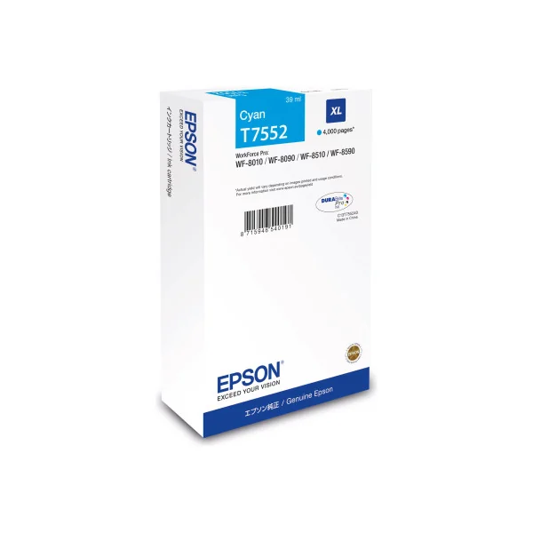 Epson WF-8XXX serijos rašalo kasetė XL žalsvai mėlyna