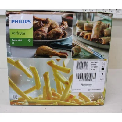 SALE OUT. Philips HD9280/70 Essential Air Fryer, Black | Philips | Air Fryer | Essential HD9280/70 | Power 2000 W | Capacity 6.2