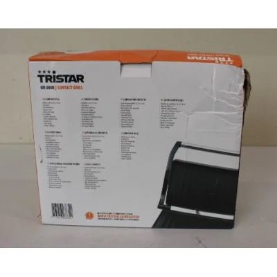 SALE OUT. Tristar GR-2650 Contact Grill, Black | Tristar | Grill | GR-2650 | Contact grill | 700 W | Black | DAMAGED PACKAGING