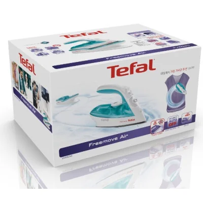 Tefal FV6520E0 Freemove Air Wireless Steam Iron, Water tank 0.25l, Continuous Steam 25g, 2400W, 115g Steam Boost, Cordless techn