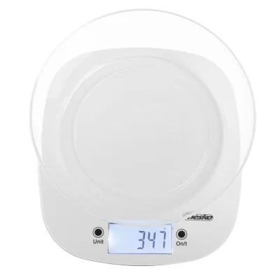 Adler Kitchen Scale with a bowl | MS 3179w | Graduation 1 g | Display type LCD | White