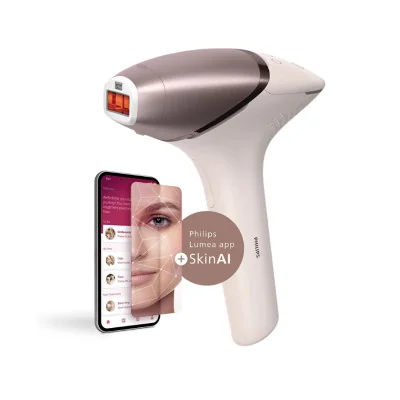 IPL Hair Removal Device with SenseIQ | BRI977/00 Lumea 9900 Series | Bulb lifetime (flashes) 450.000 | Number of power levels 5 