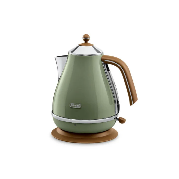 DELONGHI Icona Vintage Kettle KBOV 2001.GR, 1,7L, 2000W, Stainless steel, Green/Brown