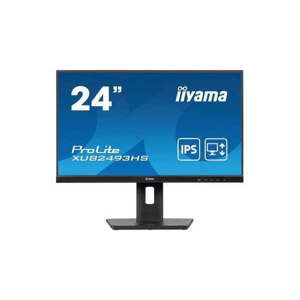 LCD monitorius| IIYAMA |23,8"|Verslas|Skydas IPS|1920x1080|16:9|100Hz|Matinis|0,5ms|Garsiakalbiai|Pasukamas|Pasukamasis|Reguliuo