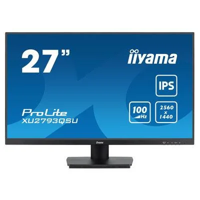 LCD Monitor|IIYAMA|27"|Business|Panel IPS|2560x1440|16:9|100Hz|Matte|1 ms|Speakers|Tilt|Colour Black|XU2793QSU-B6