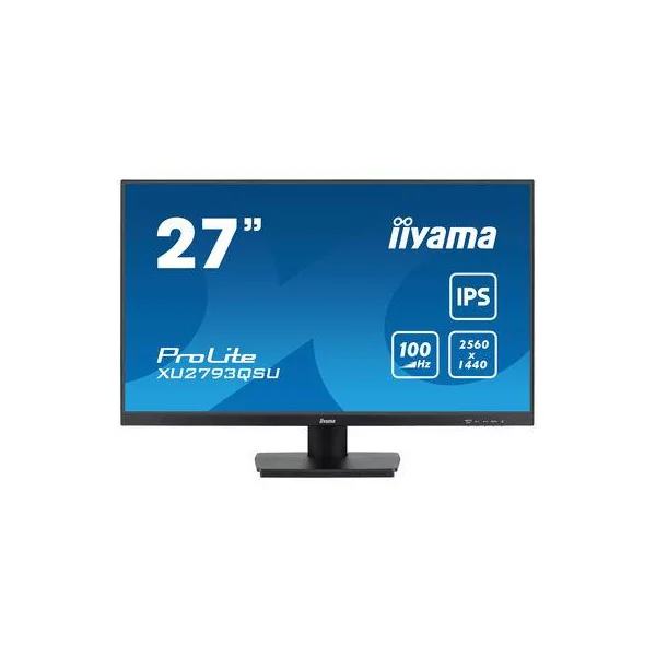 LCD monitorius| IIYAMA |27"|Verslas|Skydas IPS|2560x1440|16:9|100Hz|Matinis|1 ms|Garsiakalbiai|Pasvirimas|Spalva Juoda|XU2793QSU