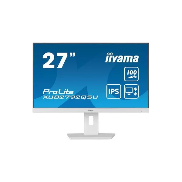 LCD monitorius| IIYAMA |27"|Verslas|Skydas IPS|2560x1440|16:9|100Hz|Matinis|0,4ms|Garsiakalbiai|Pasukamas|Pasukamasis|Reguliuoja