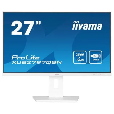 LCD Monitor|IIYAMA|27"|Business|Panel IPS|2560x1440|16:9|100Hz|Matte|1 ms|Speakers|Swivel|Pivot|Height adjustable|Tilt|Colour Wh