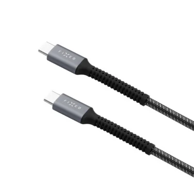 Fixed | Armor Cable USB-C/USB-C, 2 m, 240W | FIXDA-CC2-GR