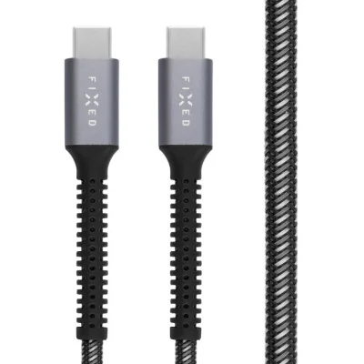 Fixed | Armor Cable USB-C/USB-C, 2 m, 240W | FIXDA-CC2-GR