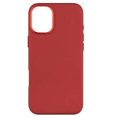 Fixed MagLeather | Back cover | Apple | iPhone 16 Plus | Leather | Red