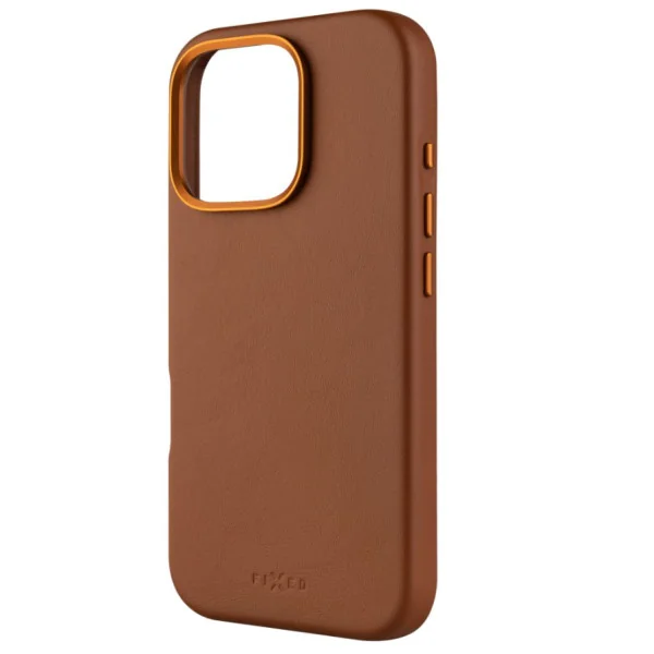 Fixed MagLeather | Back cover | Apple | iPhone 16 Pro | Leather | Brown