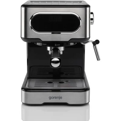 Gorenje | Coffee machine | ESCM15DBK | Pump pressure 15 bar | Built-in milk frother | Manual | 1100 W | Stainless steel