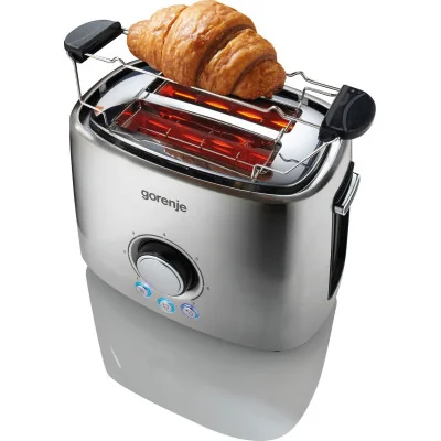 Gorenje | Toaster | T1000E | Power 1000 W | Number of slots 2 | Housing material Metal | Stainless Steel