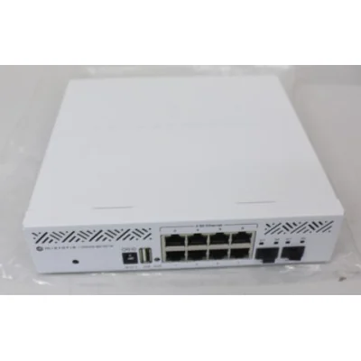 SALE OUT. MikroTik Cloud Router Switch CRS310-8G+2S+IN, UNPACKED , USED, BENT PLUG | Cloud Router Switch | CRS310-8G+2S+IN | 24 