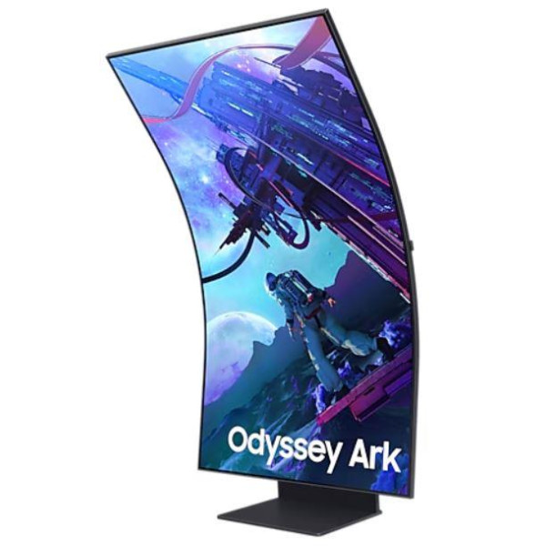 LCD Monitor|SAMSUNG|55"|Gaming/Curved|Panel VA|3840x2160|16:9|165Hz|Matte|1 ms|Speakers|Pivot|Height adjustable|Tilt|Colour Blac