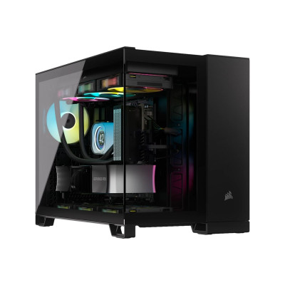 Corsair 2500X Mid-Tower Dual Chamber PC Case, Black