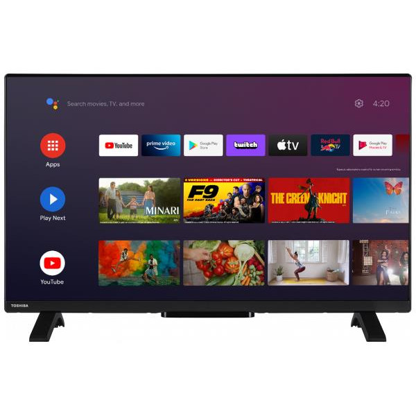 TV Set|TOSHIBA|32"|Smart|1366x768|Wireless LAN|Bluetooth|Android TV|Black|32WA2363DG