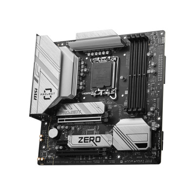 MSI B760M PROJECT ZERO | Processor family Intel | Processor socket LGA1700 | DDR5 | Supported hard disk drive interfaces SATA, M