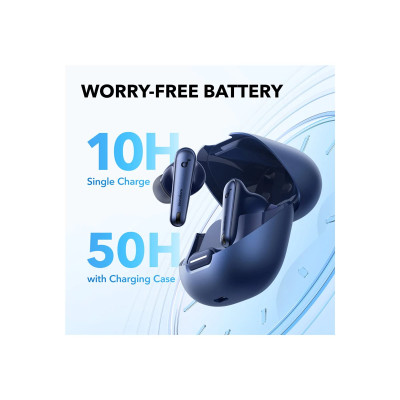 Anker Soundcore Liberty 4 NC True-Wireless Earbuds, Blue | Anker Soundcore