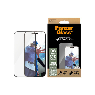 PanzerGlass Screen Protector iPhone 16 Pro Max | Ultra-Wide Fit | PanzerGlass