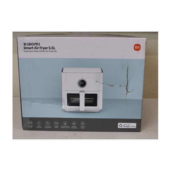 IŠPARDAVIMAS . Xiaomi Smart Air Fryer 5.5L EU | Xiaomi | Smart Air Fryer EU | 1600 W | 5.5 L | White | DAMAGED PACKAGING, SCRATC