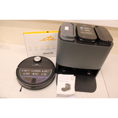 SALE OUT. ETA ETA724390000 Robotic vacuum cleaner ETA Aquilo PRO, Cordless, Operating time 180 min, Volume of dust bag or contai