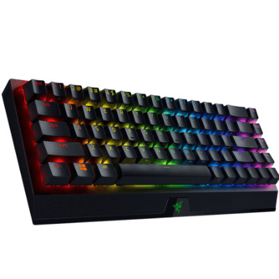 Razer | BlackWidow V3 Mini HyperSpeed | Mechanical Gaming Keyboard | Wireless | RGB LED light | NORD | Bluetooth | Black | Yello