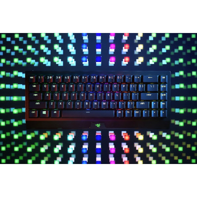 Razer | BlackWidow V3 Mini HyperSpeed | Mechanical Gaming Keyboard | Wireless | RGB LED light | NORD | Bluetooth | Black | Yello