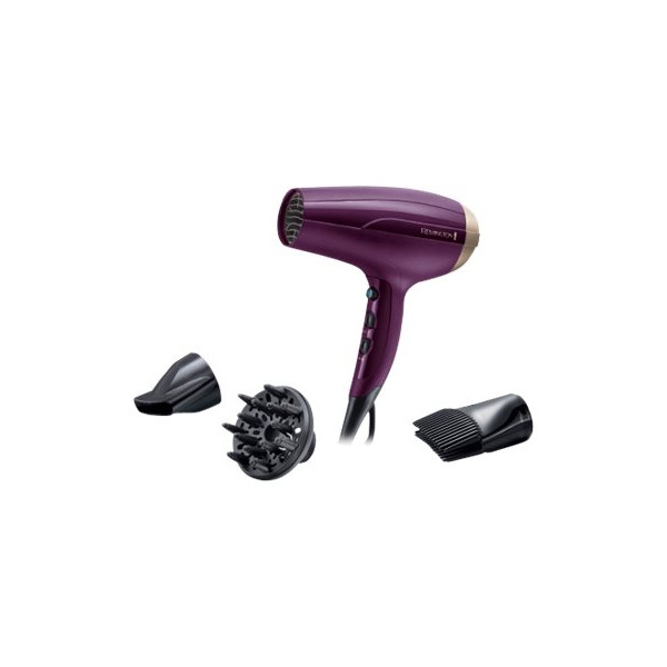 Remington | Hair Dryer | D5219 | 2300 W | Number of temperature settings 3 | Ionic function | Diffuser nozzle | Purple