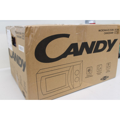 SALE OUT. | Candy | Microwave Oven | CMW20SMW | Free standing | 700 W | White | DAMAGED PACKAGING, UNEVEN SPACING BETWEEN CORPUS