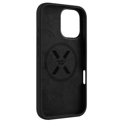 Fixed | MagFlow | Back Cover | Apple | iPhone 16 | Silicone | Black