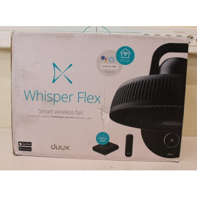 SALE OUT. Duux Whisper Flex Smart Fan with Battery Pack, Black | Duux | Smart Fan | Whisper Flex Smart Black with Battery Pack |