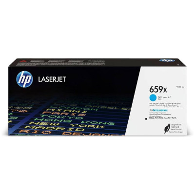 HP 659X Cyan Toner, 29000 pages, for HP Color LaserJet Enterprise M856dn, M856x