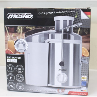 SALE OUT. | Mesko | Juicer | MS 4126 | Type Automatic juicer | Stainless steel | 600 W | Extra large fruit input | Number of spe