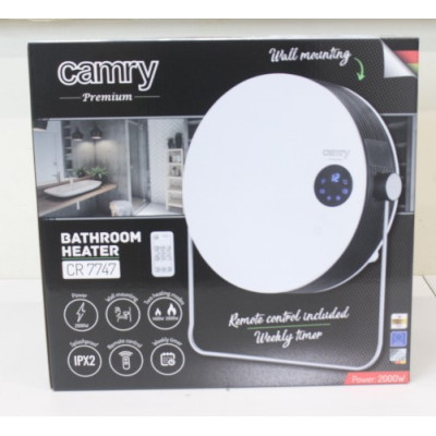 SALE OUT. Camry CR 7747 Bathroom heater, White | Camry | CR 7747 | Bathroom heater | 2000 W | Number of power levels 2 | White |