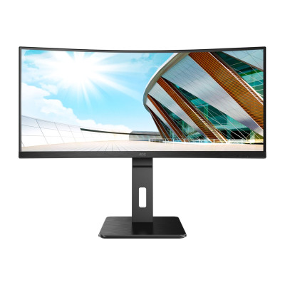 AOC | Curved Monitor | CU34P2A | 34 " | VA | 21:9 | 100 Hz | 1 ms | 3440 1440 | 300 cd/m | Headphone out (3.5mm) | HDMI ports qu