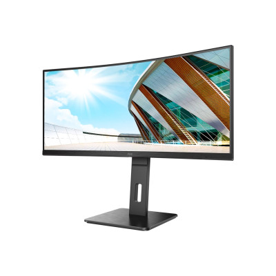 AOC | Curved Monitor | CU34P2A | 34 " | VA | 21:9 | 100 Hz | 1 ms | 3440 1440 | 300 cd/m | Headphone out (3.5mm) | HDMI ports qu