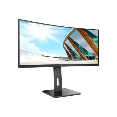 AOC | Curved Monitor | CU34P2A | 34 " | VA | 21:9 | 100 Hz | 1 ms | 3440 1440 | 300 cd/m | Headphone out (3.5mm) | HDMI ports qu