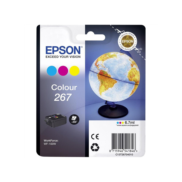 Epson 267 Tri-colour Ink Cartridge | Ink | Cyan, Magenta, Yellow