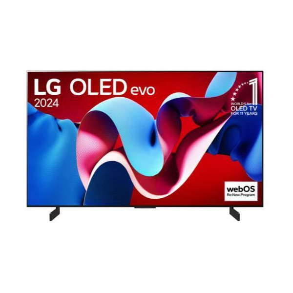 TV Set|LG|48"|OLED/4K/Smart|3840x2160|Wireless LAN|Bluetooth|webOS|Black|OLED48C42LA