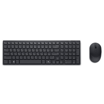 Dell | Silent Keyboard and Mouse | KM555 | Keyboard and Mouse Set | Wireless | Russian (QWERTY) | Black | 2.4 GHz, Bluetooth 5.1