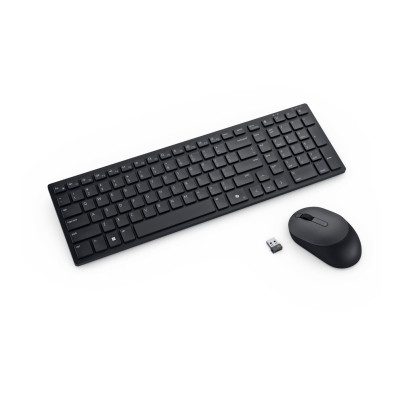 Dell | Silent Keyboard and Mouse | KM555 | Keyboard and Mouse Set | Wireless | Russian (QWERTY) | Black | 2.4 GHz, Bluetooth 5.1