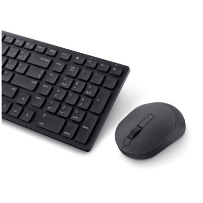 Dell | Silent Keyboard and Mouse | KM555 | Keyboard and Mouse Set | Wireless | Russian (QWERTY) | Black | 2.4 GHz, Bluetooth 5.1