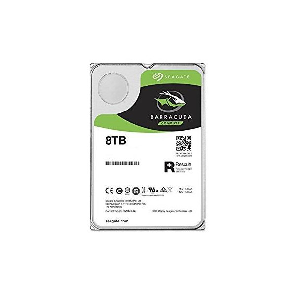 HDD|SEAGATE|Barracuda|8TB|SATA 3.0|256 MB|5400 rpm|Discs/Heads 4/8|3,5"|ST8000DM004