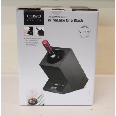 SALE OUT. Caso WineCase one Black, Wine cooler for one bottle, Black | Caso | Wine cooler for one bottle | WineCase One | Energy