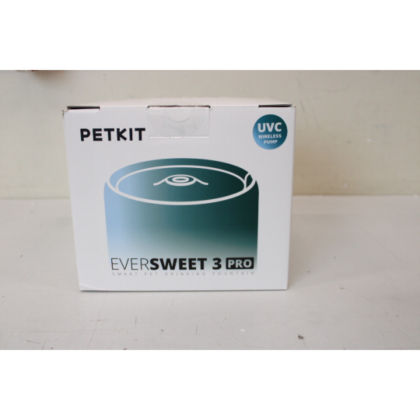 SALE OUT. Petkit Eversweet 3 Pro Drinking Fountain, UVC Wireless Pump, White,UNPACKED, USED, SCRATCHED VESSEL | PETKIT | Smart P