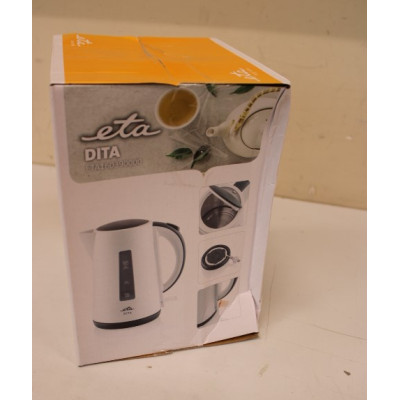 SALE OUT. ETA ETA160390000 Kettle, Capacity 1.7L, White | ETA | Kettle | ETA160390000 | Electric | 2200 W | 1.7 L | Plastic | 36